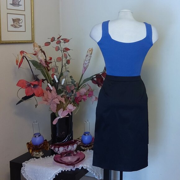 NWOT INFINITIF Women’s Black Multi Tiered Skirt Spring Fall Winter Knee Length - Picture 10 of 10